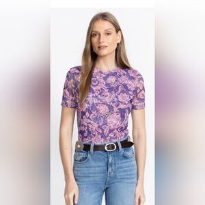 NWT Johnny Was Short Sleeve Mesh Tee - M